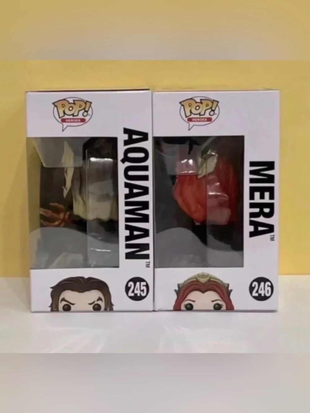 NIB Funk Pop! Aquaman Movie: Aquaman #245 & Mera #246